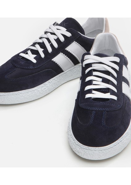 Erkek Deri Lacivert Günlük Ayakkabı