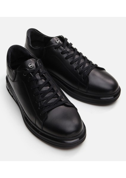 Erkek Deri Siyah Günlük Ayakkabı