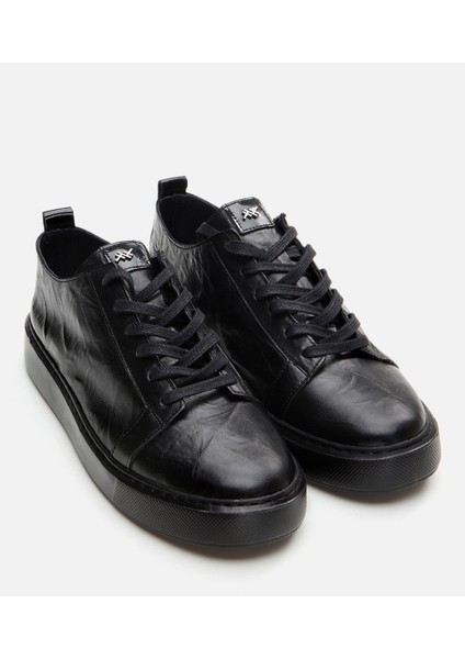 Erkek Deri Siyah Günlük Ayakkabı