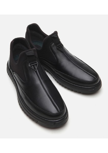 Erkek Deri Siyah Günlük Ayakkabı