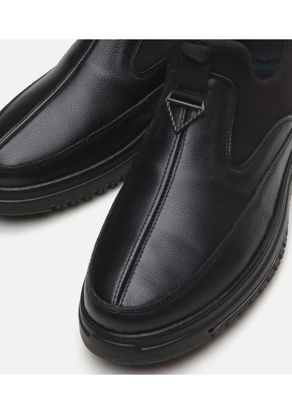 Erkek Deri Siyah Günlük Ayakkabı