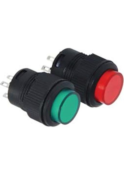 16MM Yaylı Buton Ledli Plastik