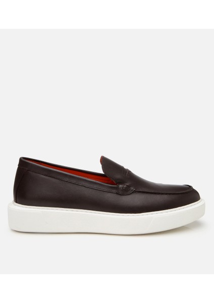 02AYH302990A480 ERKEK Deri Kahverengi Hafif Tabanlı Loafer