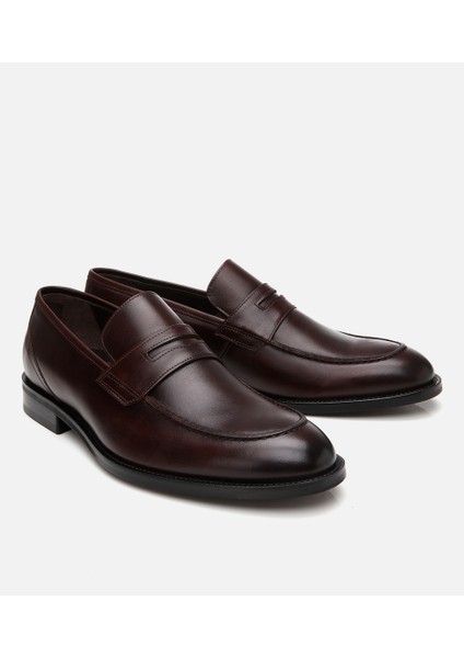 02AYH302870A480 ERKEK Deri Kahverengi Klasik Ayakkabı