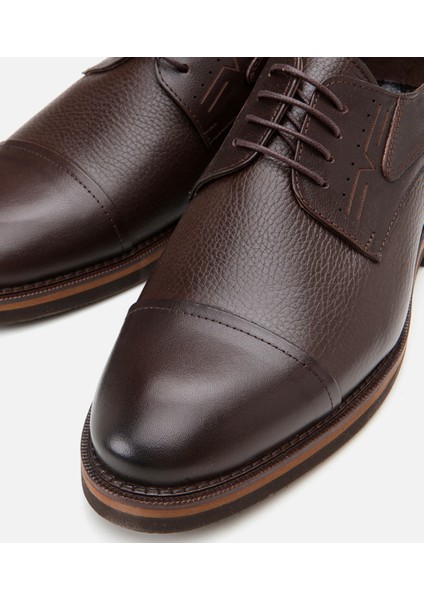 02AYH302960A480 Deri Kahve Erkek Günlük Ayakkabı