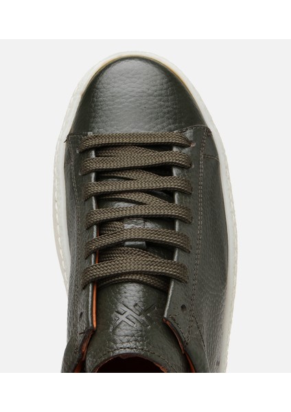 02AYH303020A860 ERKEK Deri Yeşil Günlük Ayakkabı