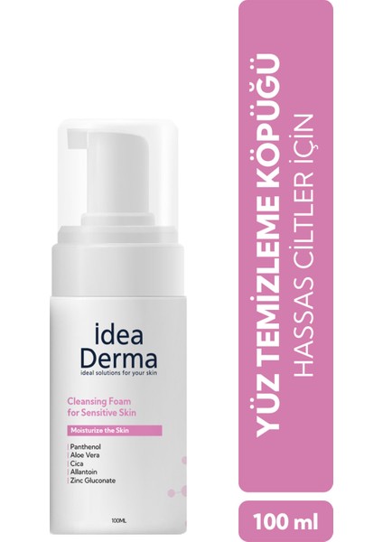 Idea Derma Hassas Cilt Yüz Temizleme Köpüğü 100 ml