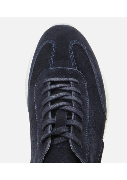 02AYH302540A680 Deri Lacivert Erkek Spor Ayakkabı