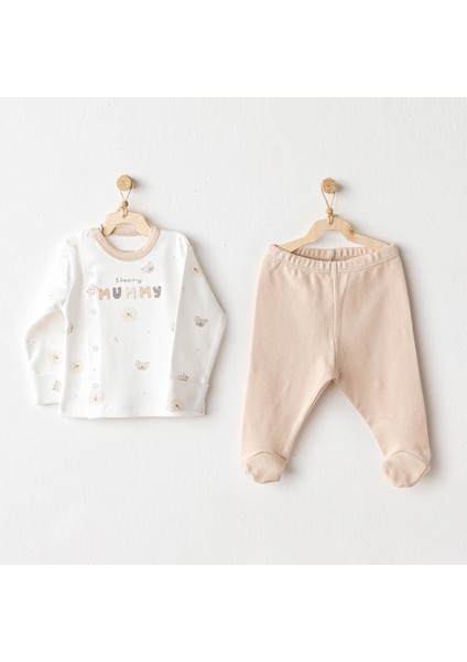 Bebek Zıbın Set 2 Pcs Sıde Snap Set Happy Anımals