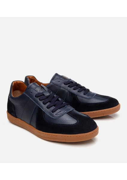 02AYH303420A680 ERKEK Süet Deri Lacivert Spor Ayakkabı