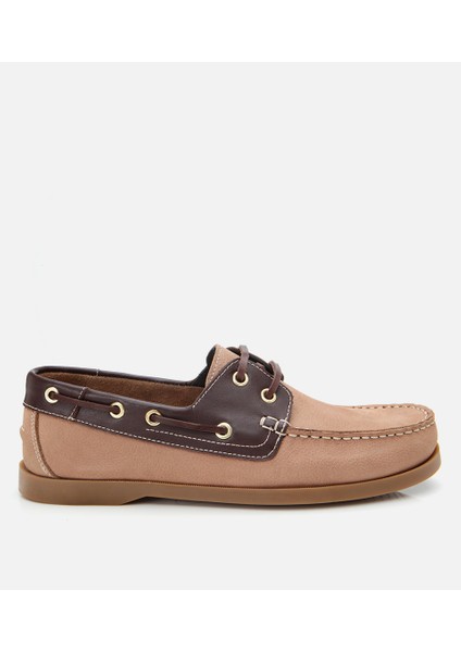 02ayh303310a450 Erkek Nubuk Deri Vizon Bağcık Detaylı Günlük Loafer