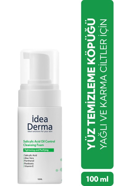 Idea Derma Salisilik Asit Yüz Yıkama Köpüğü 100 ml