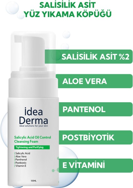 Idea Derma Salisilik Asit Yüz Yıkama Köpüğü 100 ml fiyatları