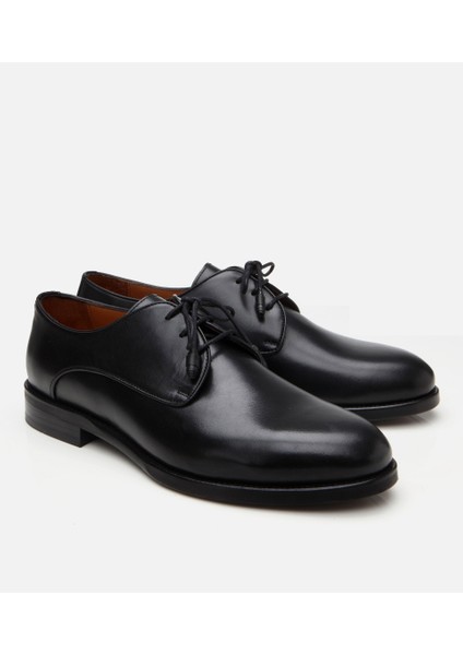 02AYH303160A100 ERKEK Deri Siyah Klasik Ayakkabı