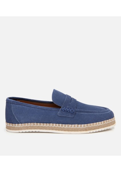 02AYH303360A620 ERKEK Süet Deri Mavi Espadril