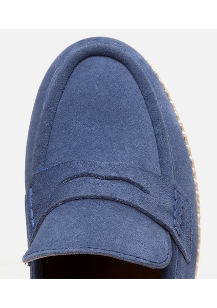 02AYH303360A620 ERKEK Süet Deri Mavi Espadril