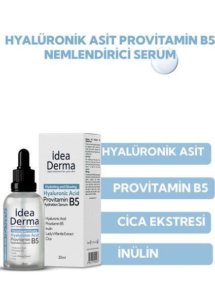 Idea Derma Hyaluronic Acid Provitamin B5 Hydration Serum 30 ml fiyatları