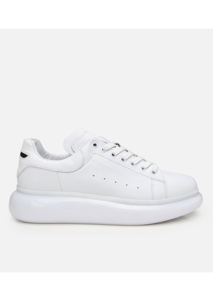02AYH305130A900 ERKEK Deri Beyaz Spor Ayakkabı