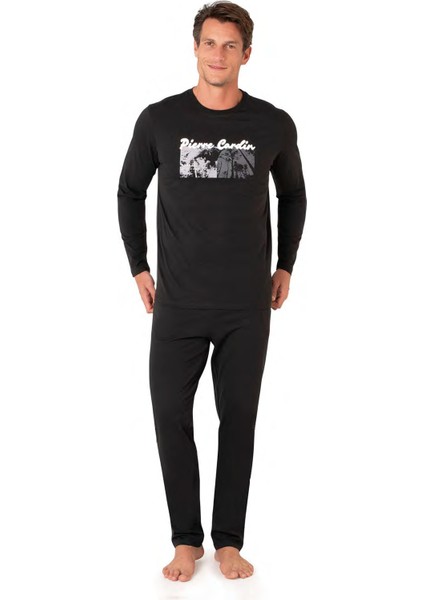 Erkek Uzun Kollu Bisiklet Yaka Pijama Takım 6096