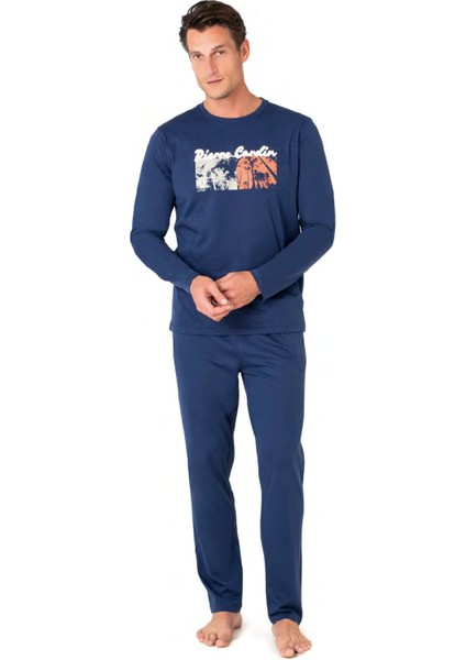 Erkek Uzun Kollu Bisiklet Yaka Pijama Takım 6096