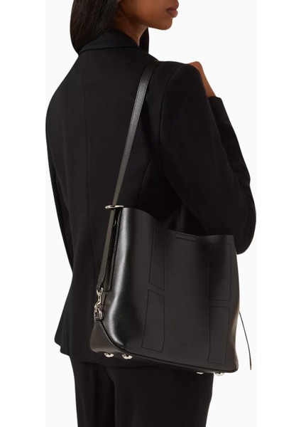 Small Hocket Siyah Deri, Zarif ve Lüks Hobo Omuz Çantası, Günlük ve Şık fiyatları