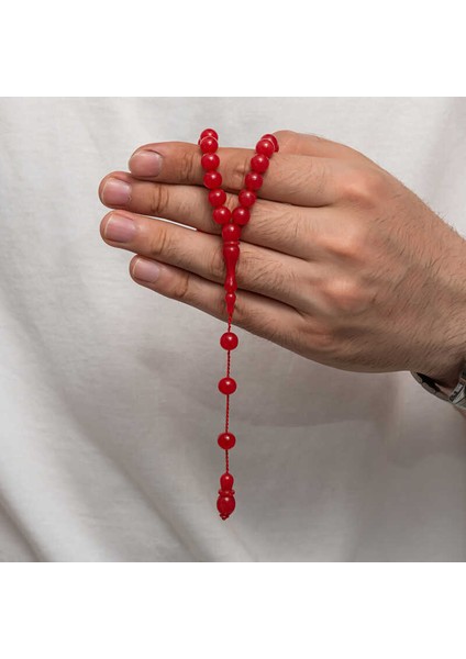 Yuvarlak Sıkma Kehribar Tesbih (BC-E265AB)