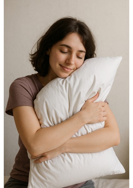 Havena 2 Adet Silikon Yastık - Beyaz - 50X70 cm