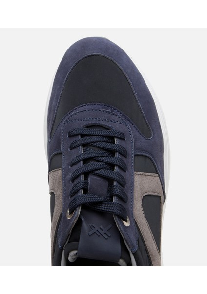 02AYH305360A680 ERKEK Süet Deri Lacivert Hafif Tabanlı Spor Ayakkabı