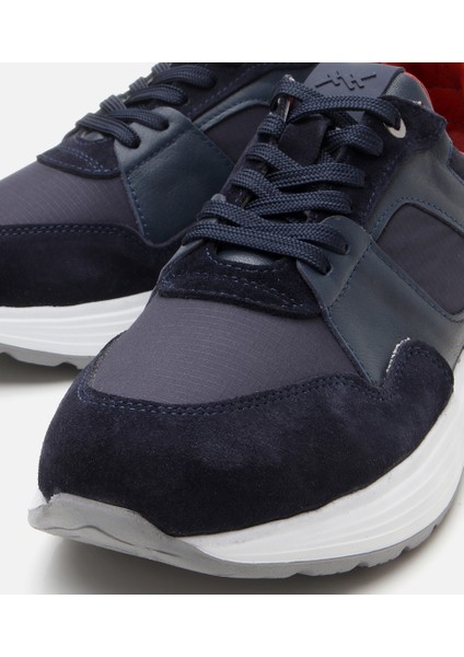 02AYH305340A680 ERKEK Süet Deri Lacivert Hafif Tabanlı Spor Ayakkabı
