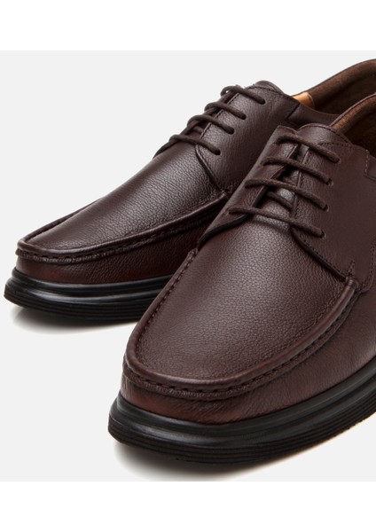 02AYH305400A480 ERKEK Deri Kahverengi Rahat Günlük Ayakkabı