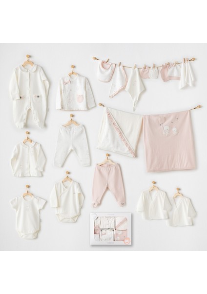 AC25952 Ballerina 20 Parça Hastane Çıkışı Ekru