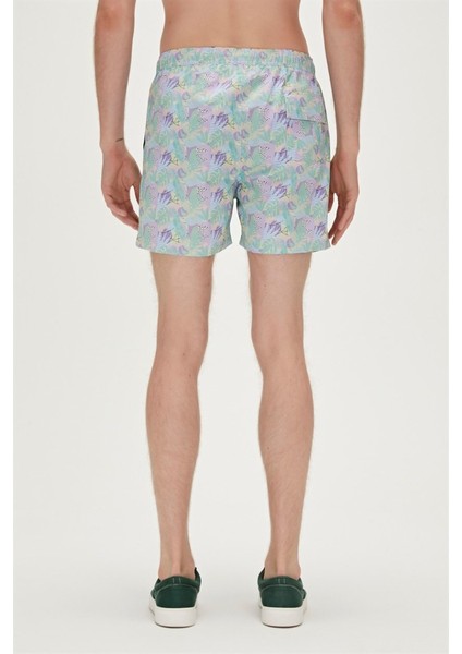 Monstera Swımshort Sky Blue