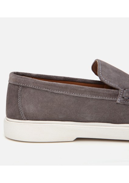 02AYH305500A250 ERKEK Süet Deri Antrasit Loafer