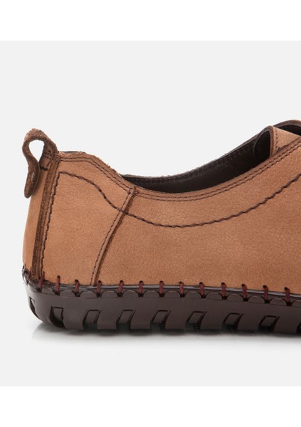 02AYH305570A300 ERKEK Nubuk Deri Bej Rahat Günlük Loafer