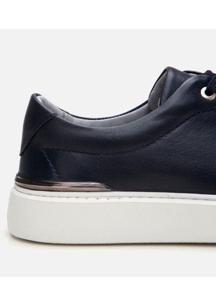02AYH305800A680 Deri Lacivert Erkek Günlük Ayakkabı