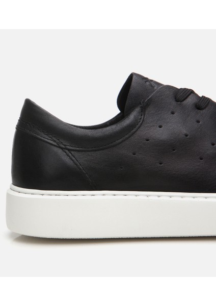 02AYH305840A100 Deri Siyah Erkek Günlük Ayakkabı