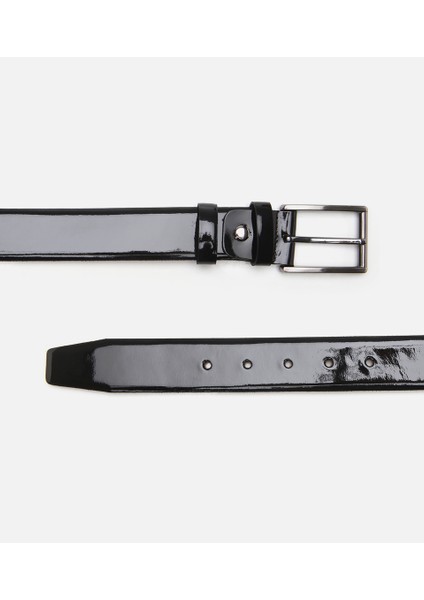 06KEH309740A100 ERKEK Rugan Deri Siyah Kemer