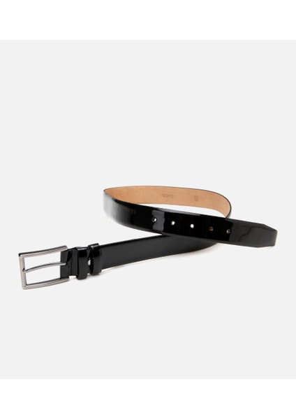 06KEH309740A100 ERKEK Rugan Deri Siyah Kemer