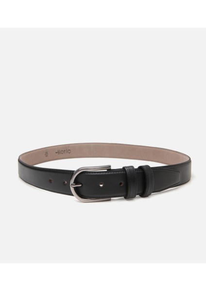 06KEH310250A100 ERKEK Deri Siyah Kemer