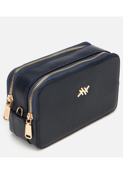 03CAH293370A680 KADIN Deri Lacivert Mini Çanta