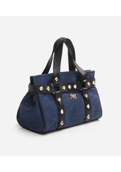 Kadın Mavi Mini (Çapraz) Çanta