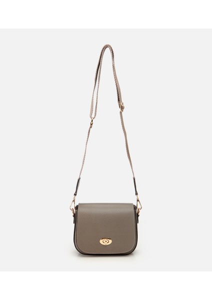 03CAH293380A450 KADIN Deri Vizon Kilit Detaylı Mini Çanta