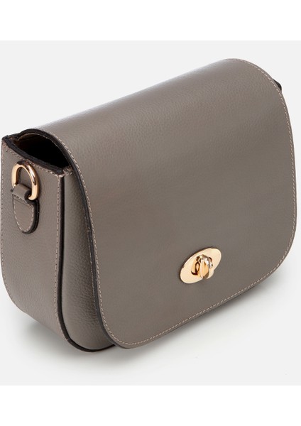 03CAH293380A450 KADIN Deri Vizon Kilit Detaylı Mini Çanta