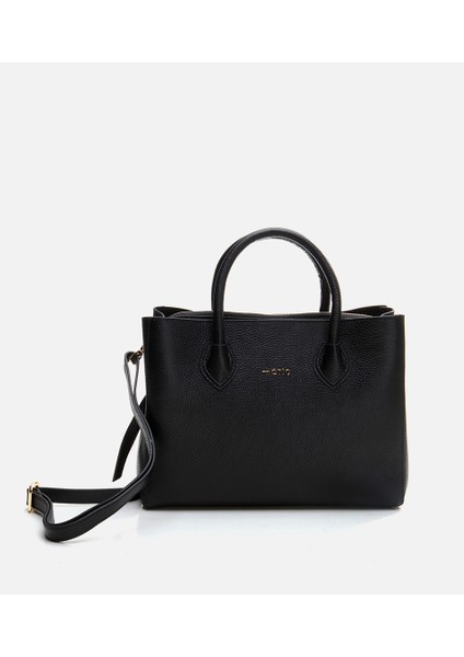 Kadın Deri Siyah Omuz Çantası