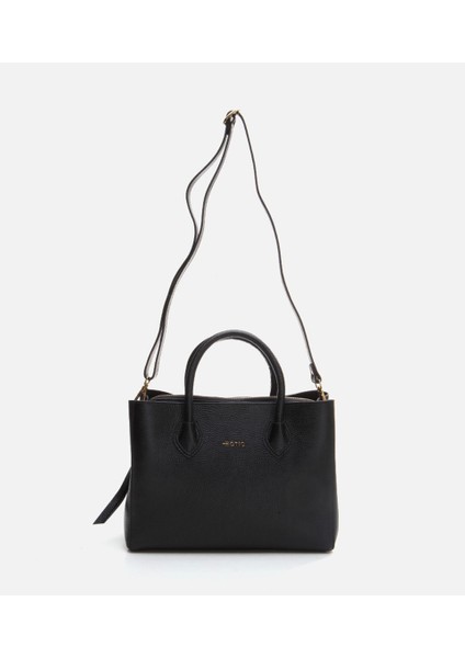 Kadın Deri Siyah Omuz Çantası