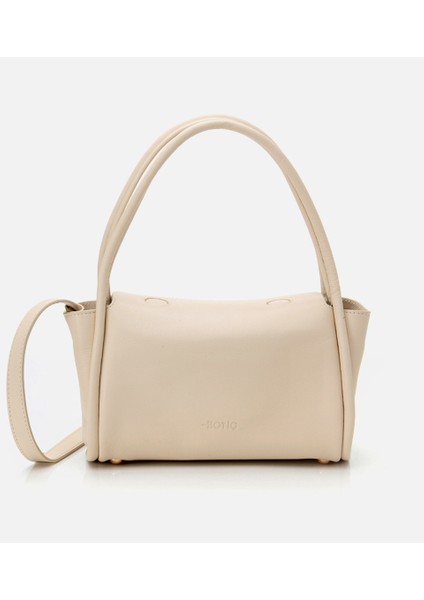 03CAH296580A310 HAKIKI Deri Bej Kadın Omuz Çantası