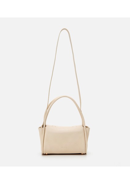 03CAH296580A310 HAKIKI Deri Bej Kadın Omuz Çantası