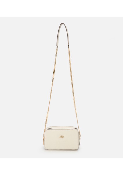 03CAH293370A400 KADIN Deri Ekru Mini Çanta