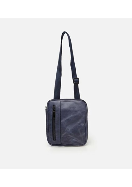 Erkek Deri Lacivert Postacı Çantası