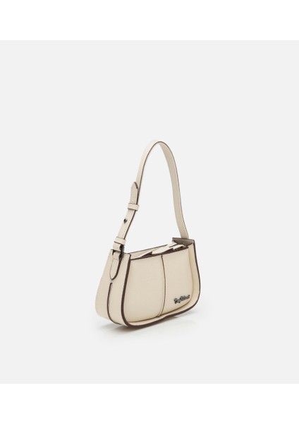 03CAH309450A400 KADIN Deri Ekru Ayarlanabilir Askılı Mini Çanta